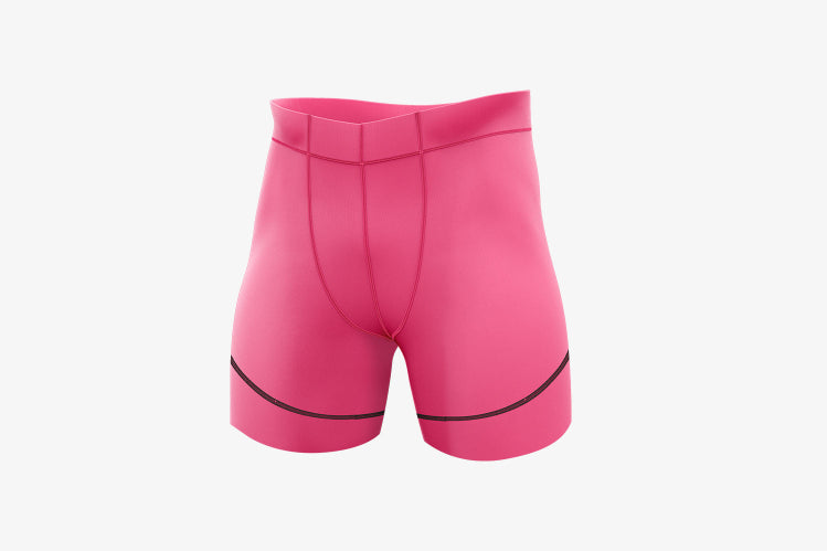 Athlete Half Quad Shorts Mens Pink – Bsc Sport