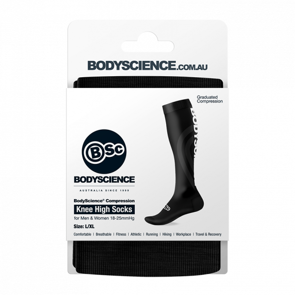 BodyScience® Compression Knee High Socks for Men & Women